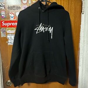 stussy embroidered hoodie
